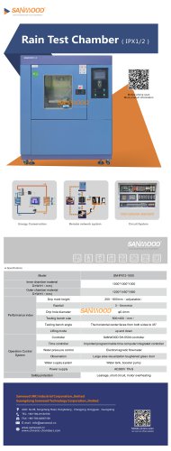 Rain Test Chamber IPX12