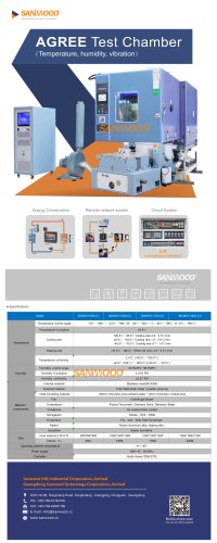 Temperature, humidity and vibration test chamber