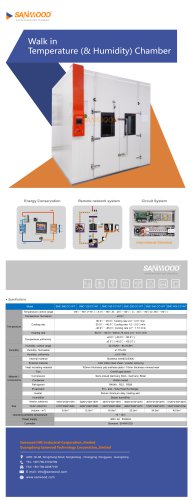 WALK-IN TEST CHAMBER / HUMIDITY AND TEMPERATURE / WITH WINDOW SMC-160-CC-WT