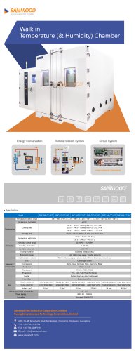 Walk-in test chamber SMC-160-CC-WT