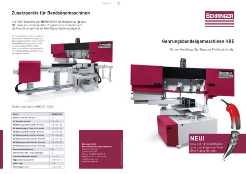 HBE Gehrungsbandsäge