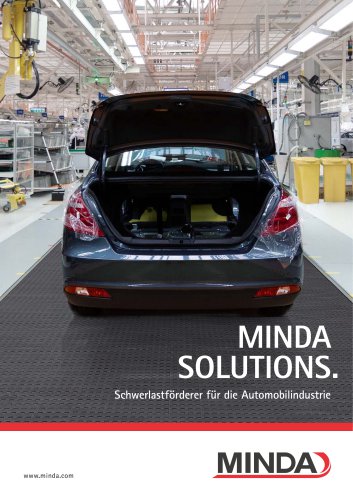 MINDA SOLUTIONS. Schwerlastförderer für die Automobilindustrie