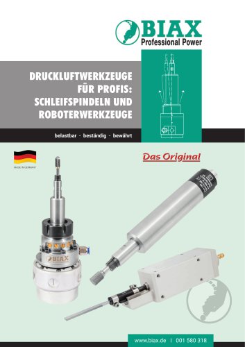 Schleifspindeln und Roboterwerkzeuge