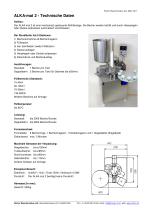 ALKA-mat 2 - Technische Daten