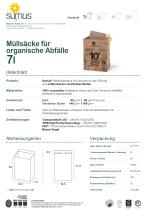 Müllsäcke für organische Abfälle 7l 