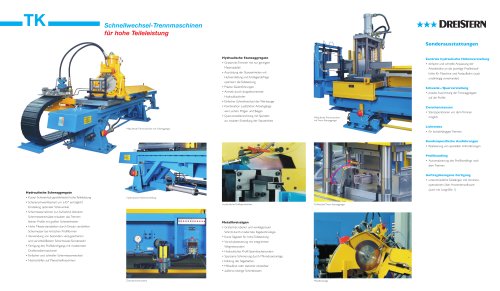 Dreistern Mitlaufende Profil-Trennmaschinen - TK