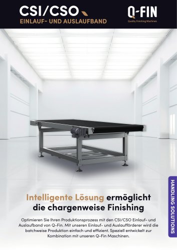EINLAUF- UND AUSLAUFBAND