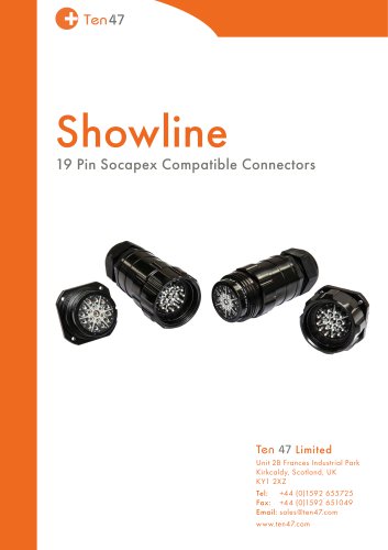 Showline 19 Pin Socapex Compatible Connectors