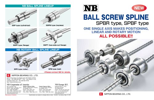 BALL SCREW SPLINE