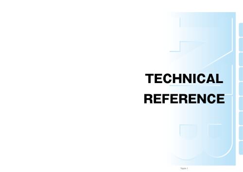 TECHNICAL REFERENCE