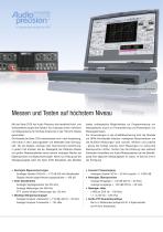 SERIE 2700 Audio-Test- und Messsystem - 2