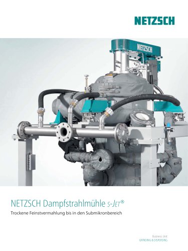 NETZSCH Dampfstrahlmühle s-Jet®