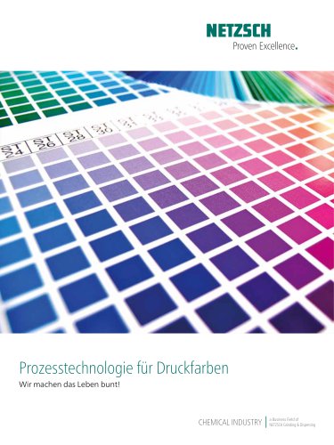 Prozesstechnologie für Druckfarben