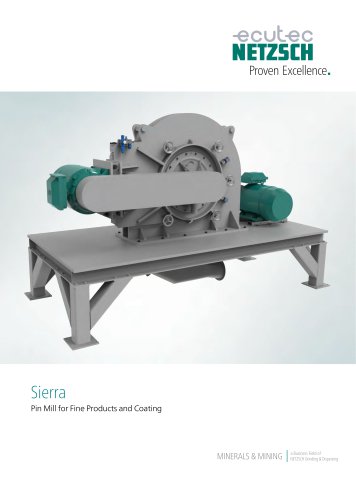 SIERRA | Pin Mill for fine Products and Coating