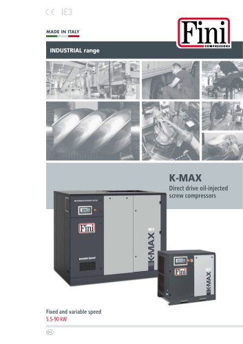 K-MAX Direct drive oil-injected screw compressors