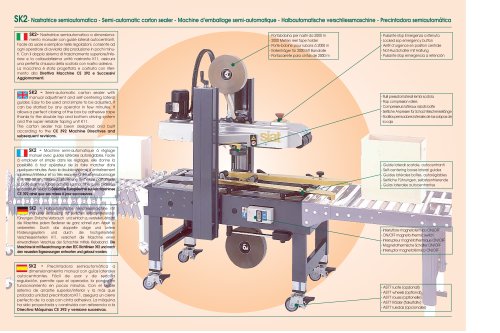 SK2 - Semi-automatic carton sealer