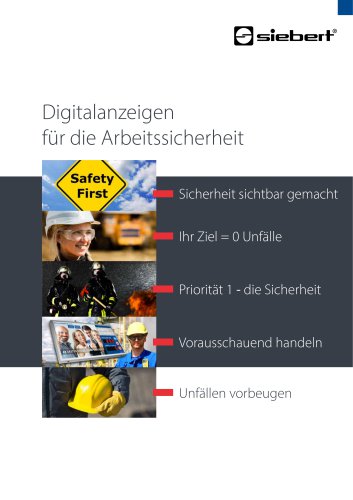 Digitalanzeigen für die Arbeitssicherheit