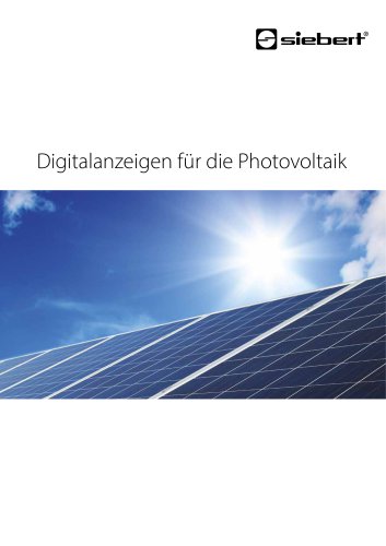 Digitalanzeigen für die Photovoltaik