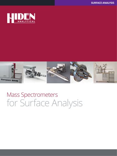 Mass Spectrometers for Surface Analysis