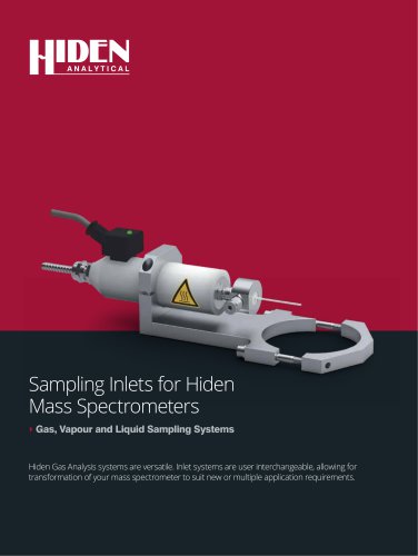 Sampling Inlets Brochure