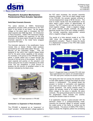 Flextensional Piezoelectric Actuation