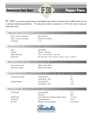 Compressed Fiber  SF 3300