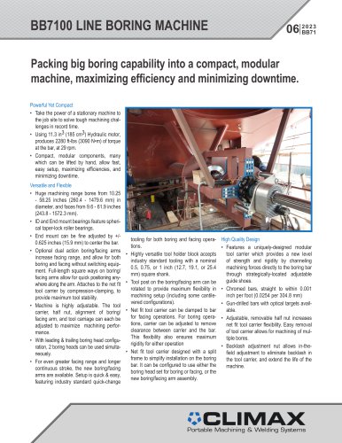 BB7100 LINE BORING MACHINE