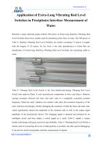 Application of Extra-Long Vibrating Rod Level Switches in Precipitates Interface Measurement of Water