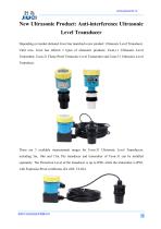 New Ultrasonic Product: Anti-interference Ultrasonic Level Transducer