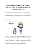 Outstanding Performance of Jiwei Vibrating Rod Level Switch in Cement Level Control in Guangdong Tapai Group