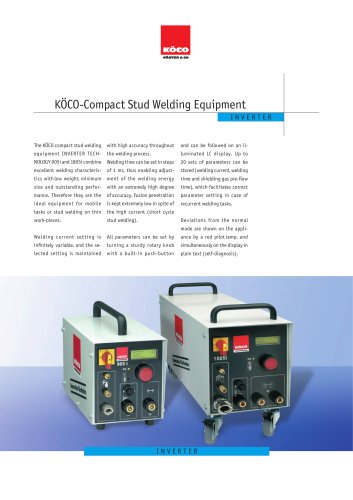 KÖCO-Compact Stud Welding Equipment INVERTER