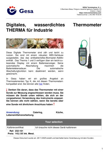 THERMA series