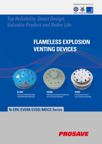 FLAMELESS EXPLOSION VENTING DEVICES