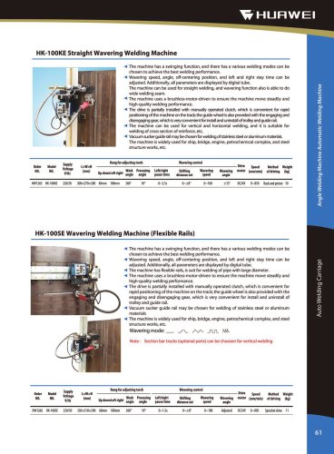 HK-100SE Auto Welding tractor for pipe tank horizontal curving stitch seam weld