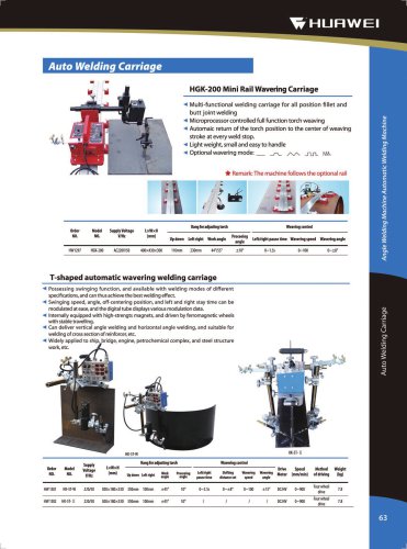 HK-5T-W Structural T Shape Section Automatic Welding Tractor With Wavering Part