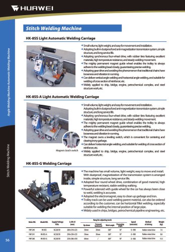 HK-8SS Light automatic magnet welding carriage