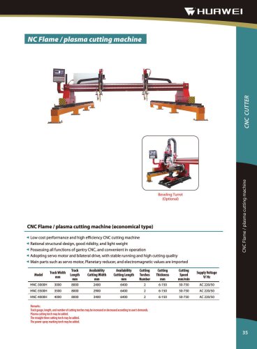 HNC-4000H Economical CNC Plasma & Oxy-Fuel Plate Cutting Machine