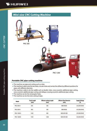 PNC Portable pipe profile CNC oxy-fuel plasma cutting machine