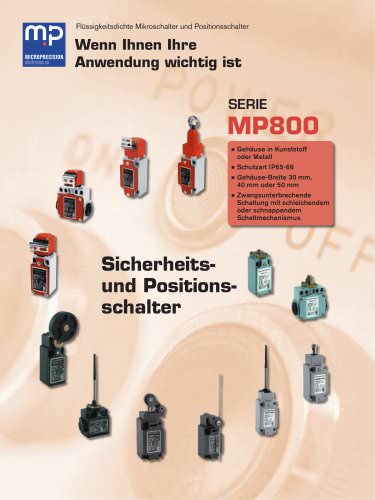 MP800 Sicherheits-und Position Schalter