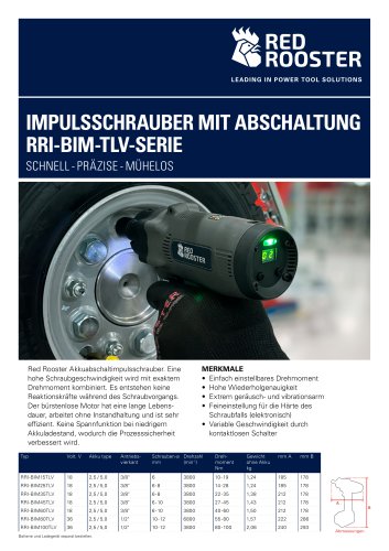 Akkuabschaltimpulsschrauber RRI-BIM-TLV