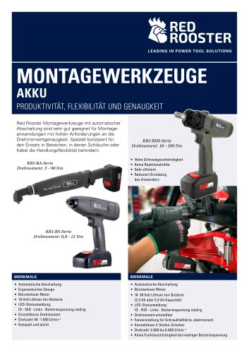 RED ROOSTER Akku-Montagewerkzeuge