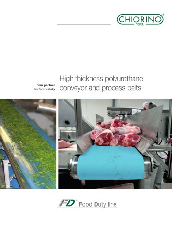 Food - High thickness Polyurethane Food Duty Conveyor belts