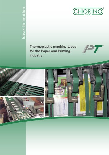 Paper & Printing - Thermoplastic Machine tapes PT Series