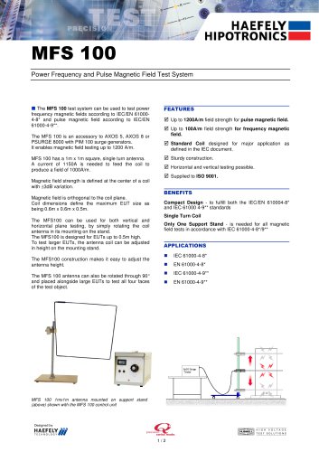 MFS 100 - Power Frequency Test System