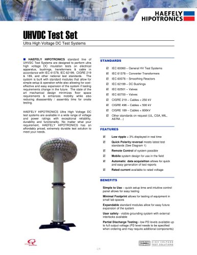 UHVDC - Applied DC Testing