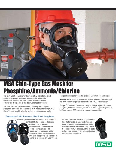 Chin-Type Gas Mask