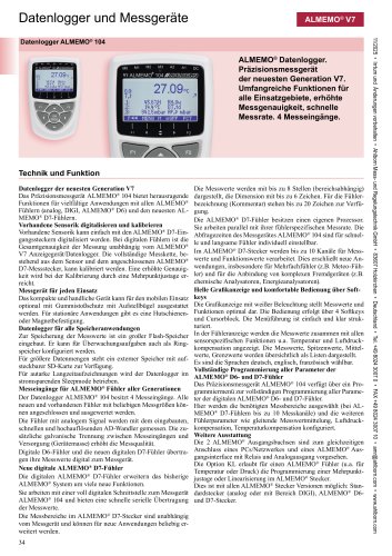 ALMEMO&reg; 104-deutsch