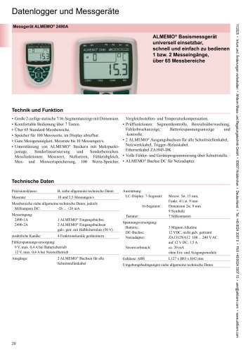 ALMEMO&reg; 2490A-deutsch