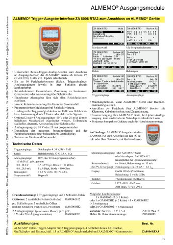ALMEMO&reg; 8006-RTA3