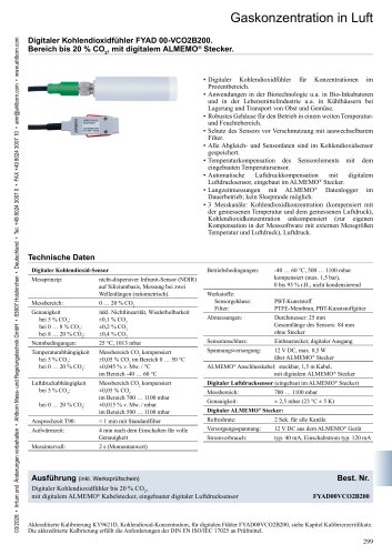 CO2 F&uuml;hler FYAD 00-VCO2B200 